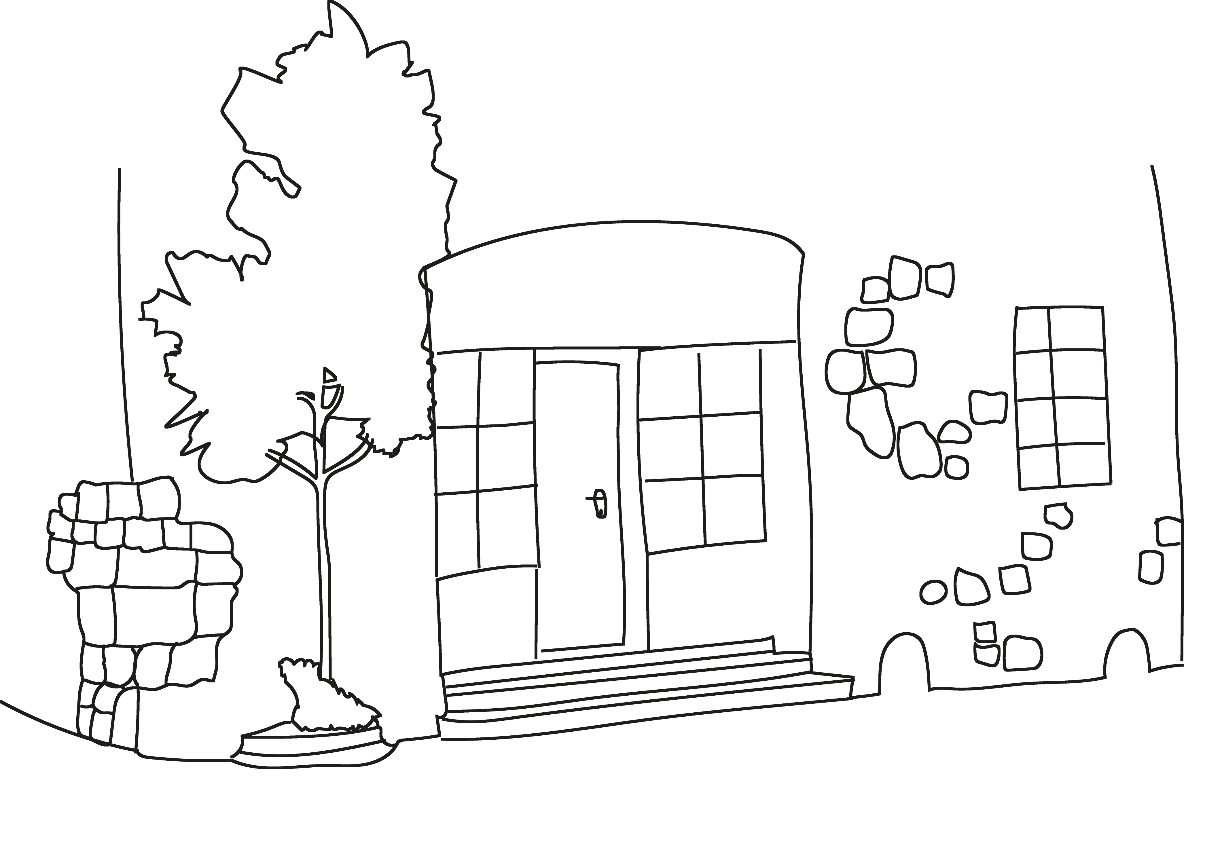 Zeichnung des Stadtstadels Zeichnung des Stadtstadels